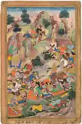 Defeat and escape of Mirza Sulayman in 1546