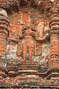 sculpture on the outer walls of Ichhai Ghosher Deul