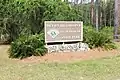 Park entrance sign