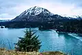 Northernmost of three peaks of Devils Prongs viewed across Monashka Bay