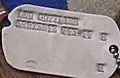 Army military ID tag, WWII, old designation for Jewish (based on "Hebrew Faith"): H