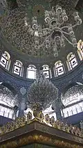 Dome interior above the mausoleum