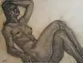 Dong-shin Bae 1983 Charcoal drawing 64.5x49.7&nbsp;cm