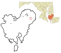 Location of Brookview, Maryland