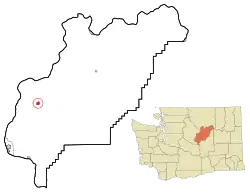 Location of Waterville, Washington