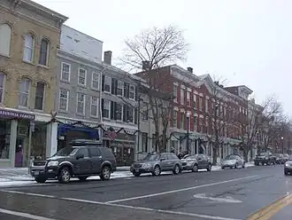 Downtown Cazenovia in winter 2008