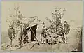 Drummer boys off duty, playing cards in camp, winter of 1862