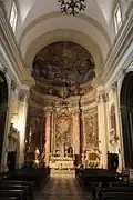 Apse with Gaetano Garcia's frescoes