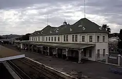 The station building and platforms