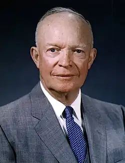 Official portrait of Dwight D. Eisenhower as president of the United States