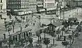 Photo taken of the Place de Jaude just after the statue of Vercingetorix was erected