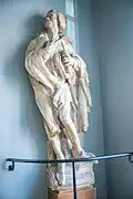 "The student" in the nation's parade staircase.