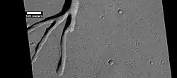 Troughs on the floor of Bernard Crater, as seen by HiRISE under HiWish program