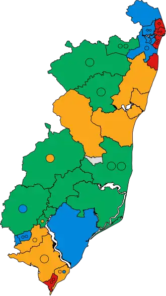 2023 results map