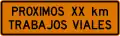 T1-6 Next XX km roadworks