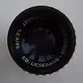 Projection objective Patrinast for a 35&nbsp;mm slide projector by Ed. Liesegang; 1:2.8/85