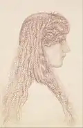 Study by Edward Burne-Jones, 1866, Pastel on paper, 20.5 x 31.4&nbsp;cm, Birmingham Museum and Art Gallery