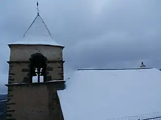The church in the snow