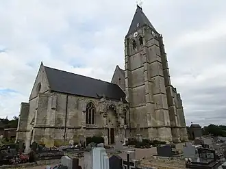 The church in Paillart