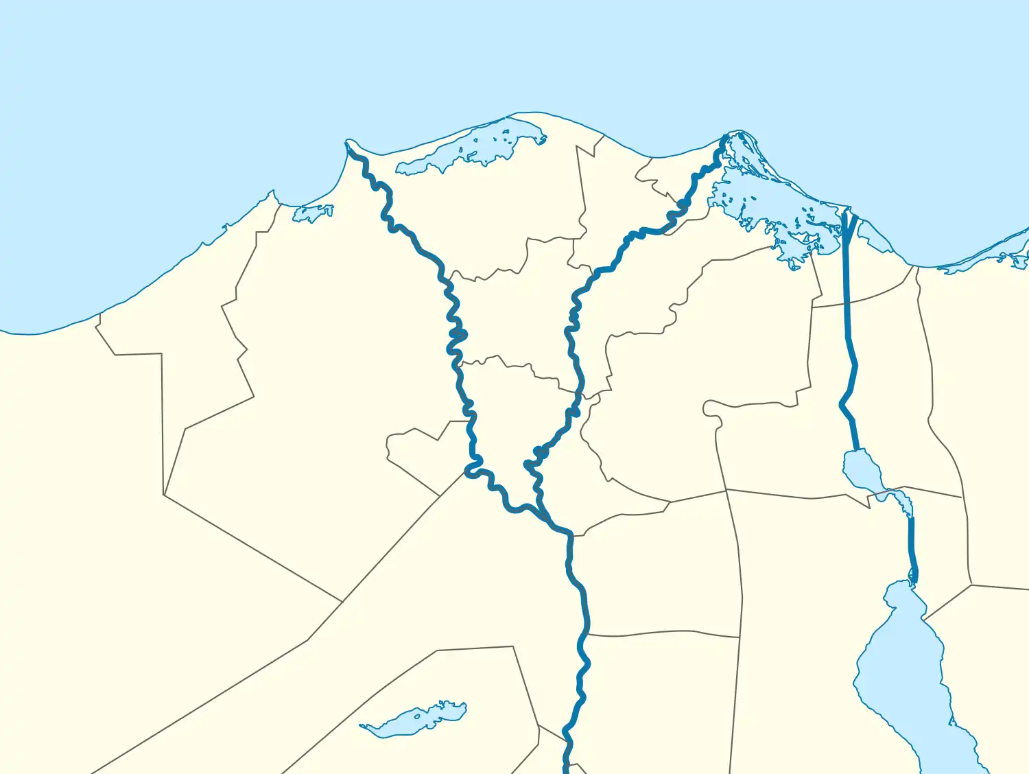 Tahrir Square is located in Nile Delta