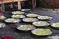 Trays of feteer meshaltet before baking