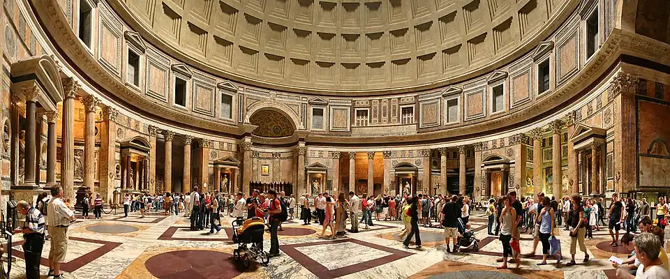 Pantheon, Rome, unknown architect, c.114-123 AD[73]