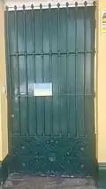 The door to the embassy. The text reads "Happy Unity Day, Ukrainian. #UAtogether".