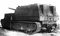 Enhanced armored SU-14 in trial at Kubinka, 1940