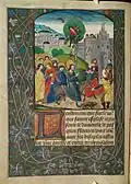 f. 17v Entry into Jerusalem