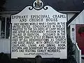 Epiphany Chapel and Church House, Historic Marker, December 2009