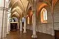Epistle-side aisle