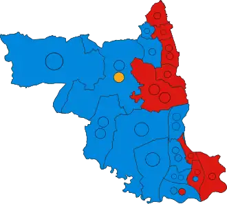 2019 results map