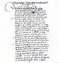 First documentary evidence of Schwarzbach in 1240