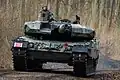 Only the turret of the Leopard 2PL is protected by AMAP armour