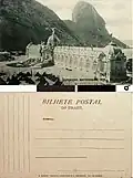 Postcard showing the industry pavilion