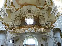 Organ in loft