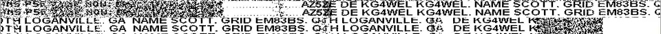 Message received in FSK Hell-105 mode