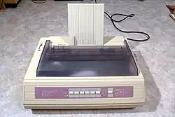 An image of a Facit E560 dot matrix printer
