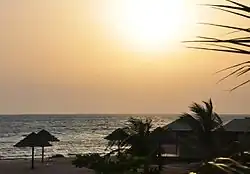Image 1Sunset view from Farasan Island, the largest island of the Farasan Islands, in the Red Sea. It is located some 50&nbsp;km offshore from Jizan, the far southwestern part of Saudi Arabia.