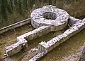 Foundation of a round tower