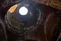 Looking through a dome from inside the mosque