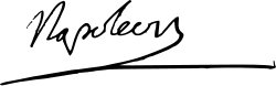 Napoleon I's signature