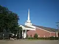 The First Baptist Church is among several houses of worship in Madisonville.
