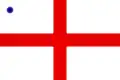 Vice Admiral of the White Squadron command flag 1702 to 1805 for use in the Kingdom of Great Britain.