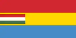 Proposed flag of Budapest (1873)