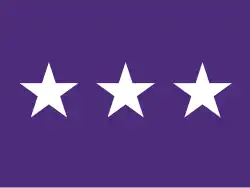 Flag of a Chaplain's Corps Lieutenant General in the United States Army. (There has never been a LTG Chaplain)