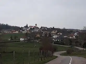 A general view of Fleurey-lès-Faverney