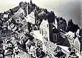 Lindenhof and Herrenberg area in 1919, aerial photograph by Walter Mittelholzer