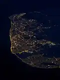 Fylde coast, aerial photograph