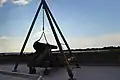 Cannon suspended at Fort James Jackson